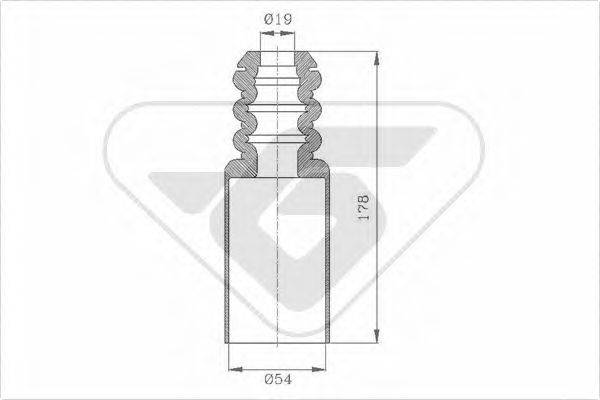 HUTCHINSON KP085 Пилозахисний комплект, амортизатор