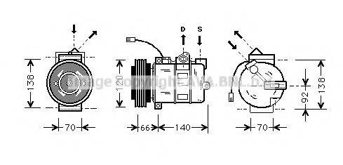 AVA QUALITY COOLING AIAK150 Компресор, кондиціонер