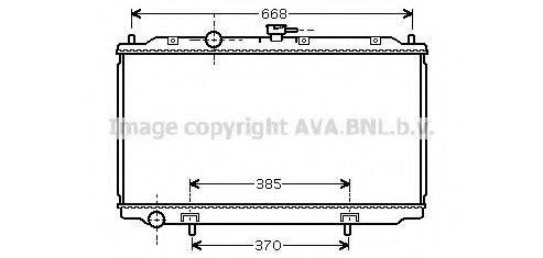 AVA QUALITY COOLING DN2215 Радіатор, охолодження двигуна