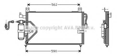 AVA QUALITY COOLING DU5037 Конденсатор, кондиціонер