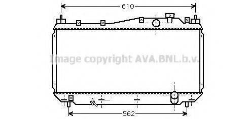 AVA QUALITY COOLING HD2113 Радіатор, охолодження двигуна