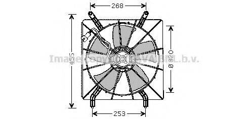 AVA QUALITY COOLING HD7519 Вентилятор, охолодження двигуна
