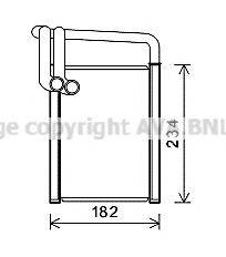 AVA QUALITY COOLING KA6259 Теплообмінник, опалення салону