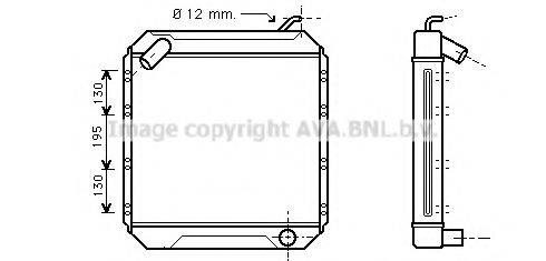 AVA QUALITY COOLING ME2107 Радіатор, охолодження двигуна