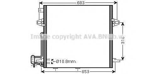 AVA QUALITY COOLING MS5406D Конденсатор, кондиціонер