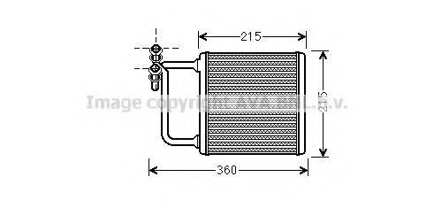 AVA QUALITY COOLING MSA6470 Теплообмінник, опалення салону