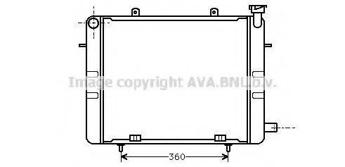 AVA QUALITY COOLING OL2041 Радіатор, охолодження двигуна