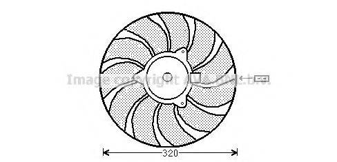 AVA QUALITY COOLING OL7540 Вентилятор, охолодження двигуна