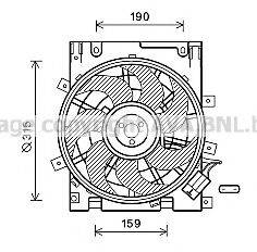AVA QUALITY COOLING OL7604 Вентилятор, охолодження двигуна