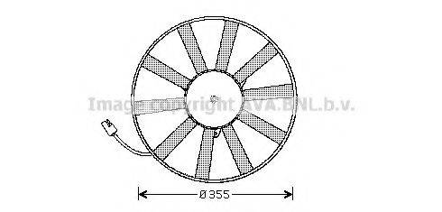 AVA QUALITY COOLING RT7534 Вентилятор, охолодження двигуна