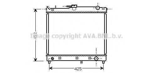 AVA QUALITY COOLING SZ2055 Радіатор, охолодження двигуна