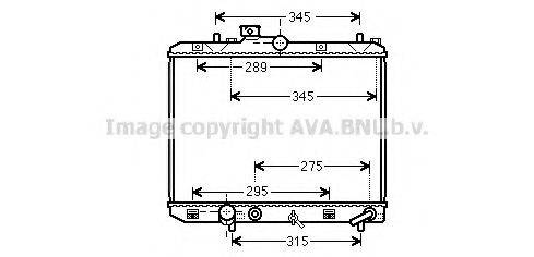 AVA QUALITY COOLING SZ2112 Радіатор, охолодження двигуна