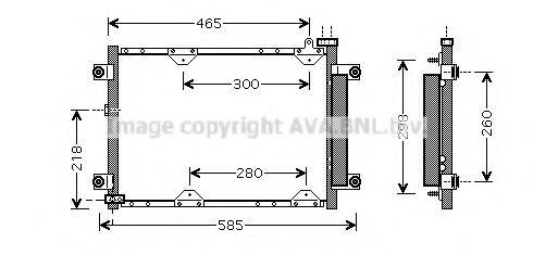 AVA QUALITY COOLING SZ5075D Конденсатор, кондиціонер