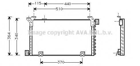 AVA QUALITY COOLING TO5194 Конденсатор, кондиціонер
