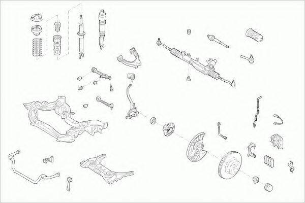 ZF PARTS MERCEEKLAFZ013 Рульове управління; Підвіска колеса