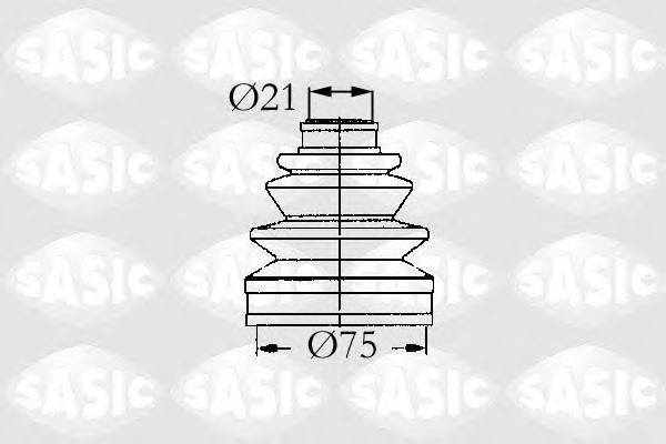SASIC 9004660 Комплект пильника, приводний вал