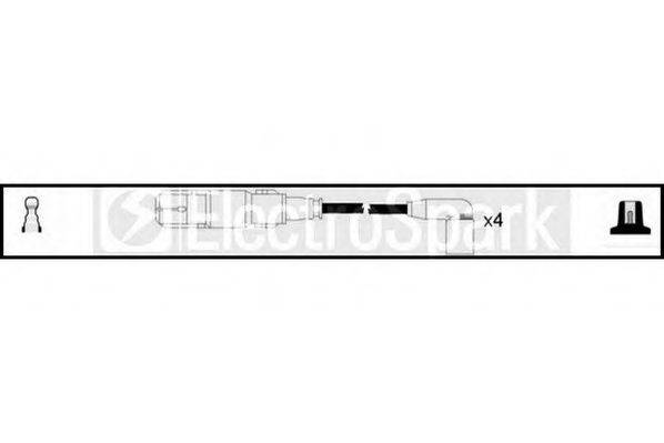 STANDARD OEK582 Комплект дротів запалювання