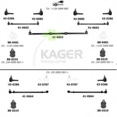 KAGER 801380 Підвіска колеса