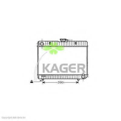 KAGER 310584 Радіатор, охолодження двигуна