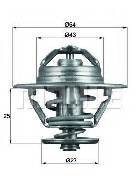 MAHLE ORIGINAL TX9379D Термостат, охолоджуюча рідина