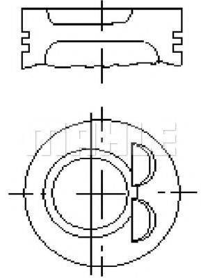 MAHLE ORIGINAL E59201 Поршень