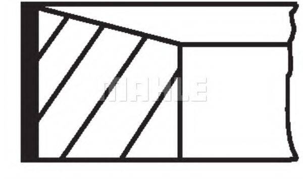 MAHLE ORIGINAL 01417N0 Комплект поршневих кілець