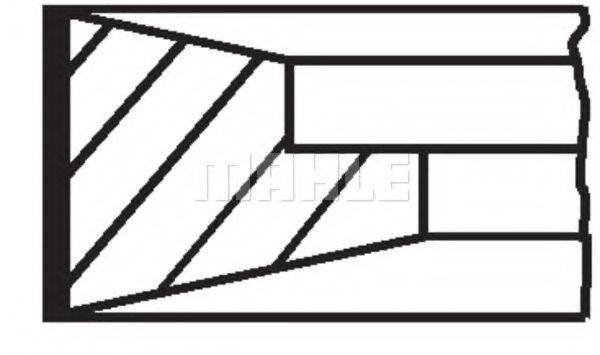 MAHLE ORIGINAL 099RS001270N0 Комплект поршневих кілець