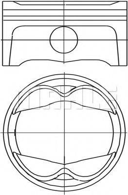 MAHLE ORIGINAL 6272300 Поршень
