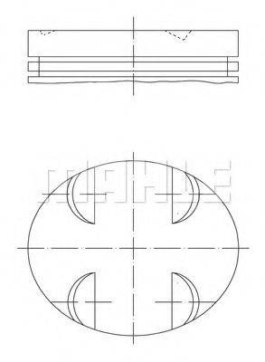MAHLE ORIGINAL 0052401 Поршень
