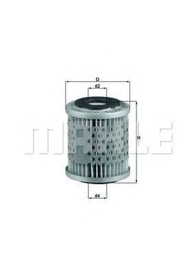 MAHLE ORIGINAL KX76D Паливний фільтр