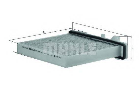MAHLE ORIGINAL LAK589 Фільтр, повітря у внутрішньому просторі