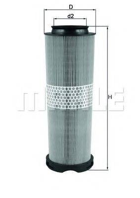 MAHLE ORIGINAL LX1020 Повітряний фільтр