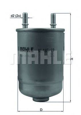 MAHLE ORIGINAL KL48519D Паливний фільтр