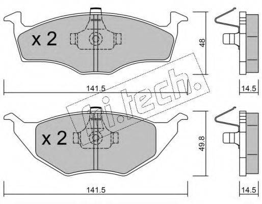FRI.TECH. 3540 Комплект гальмівних колодок, дискове гальмо