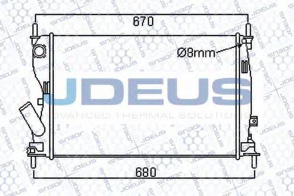 JDEUS 012M27 Радіатор, охолодження двигуна