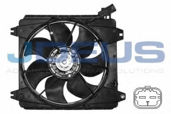 JDEUS EV070180 Вентилятор, охолодження двигуна