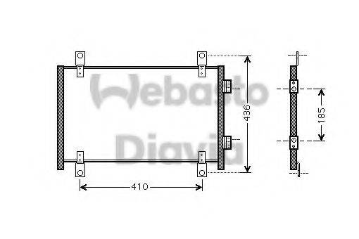 WEBASTO 82D0226177MA Конденсатор, кондиціонер