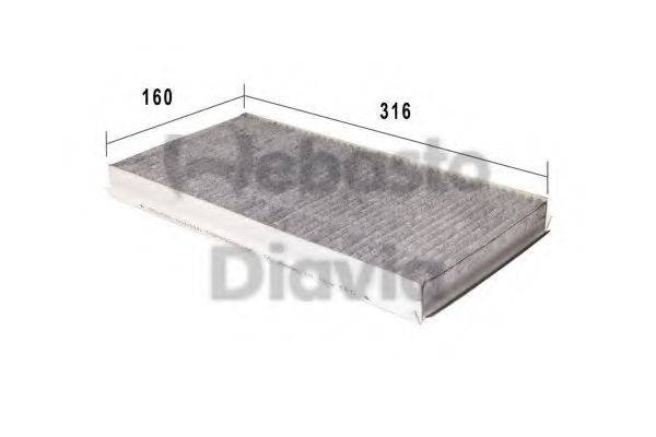 WEBASTO 82D0325019CA Фільтр, повітря у внутрішньому просторі