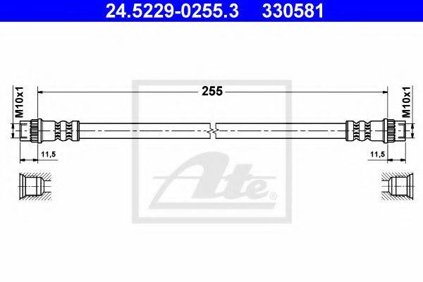 ATE 24522902553 Гальмівний шланг