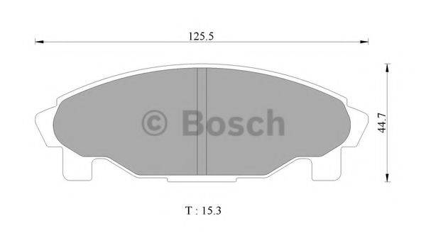 BOSCH 0986505695 Комплект гальмівних колодок, дискове гальмо