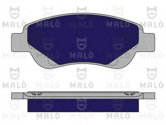 MALO 1050207 Комплект гальмівних колодок, дискове гальмо