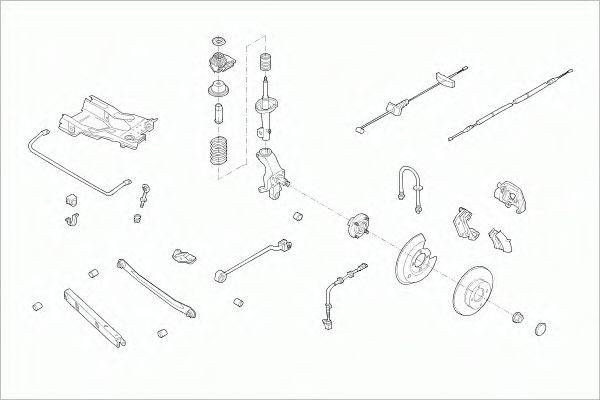 SACHS FORDMONDERS010 Рульове управління; Підвіска колеса