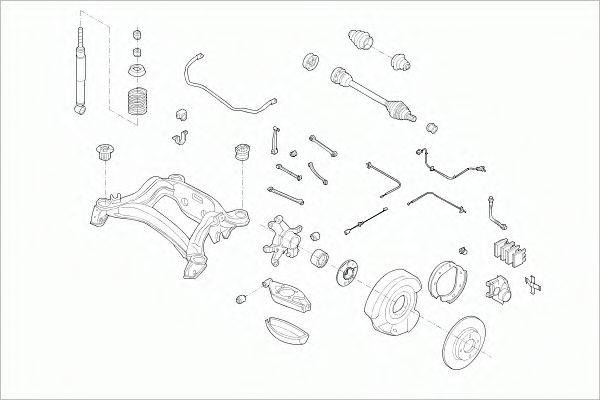 SACHS MERCE190RS001 Рульове управління; Підвіска колеса