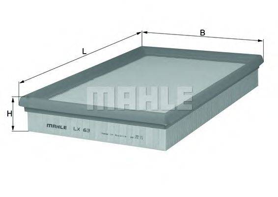 KNECHT LX63 Повітряний фільтр