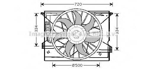 PRASCO MS7508 Вентилятор, охолодження двигуна