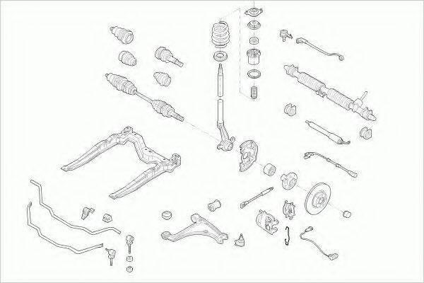 LEMFORDER OPELASTRAFL038 Рульове управління; Підвіска колеса