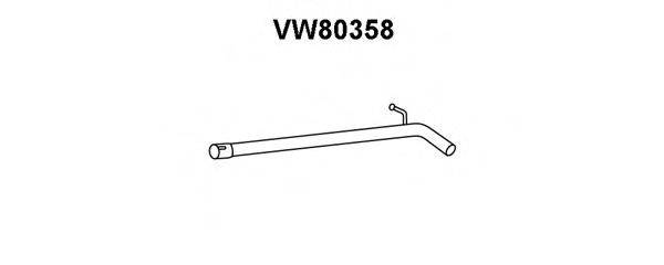 VENEPORTE VW80358 Труба вихлопного газу