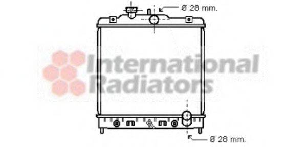 VAN WEZEL 25002068 Радіатор, охолодження двигуна