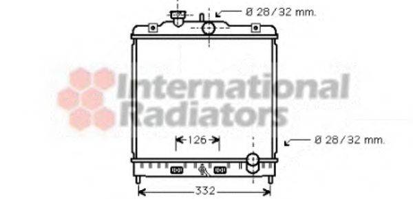 VAN WEZEL 25002120 Радіатор, охолодження двигуна