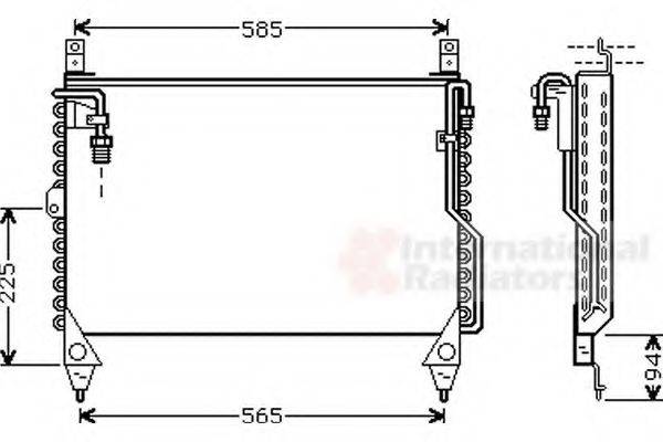 VAN WEZEL 30005242 Конденсатор, кондиціонер